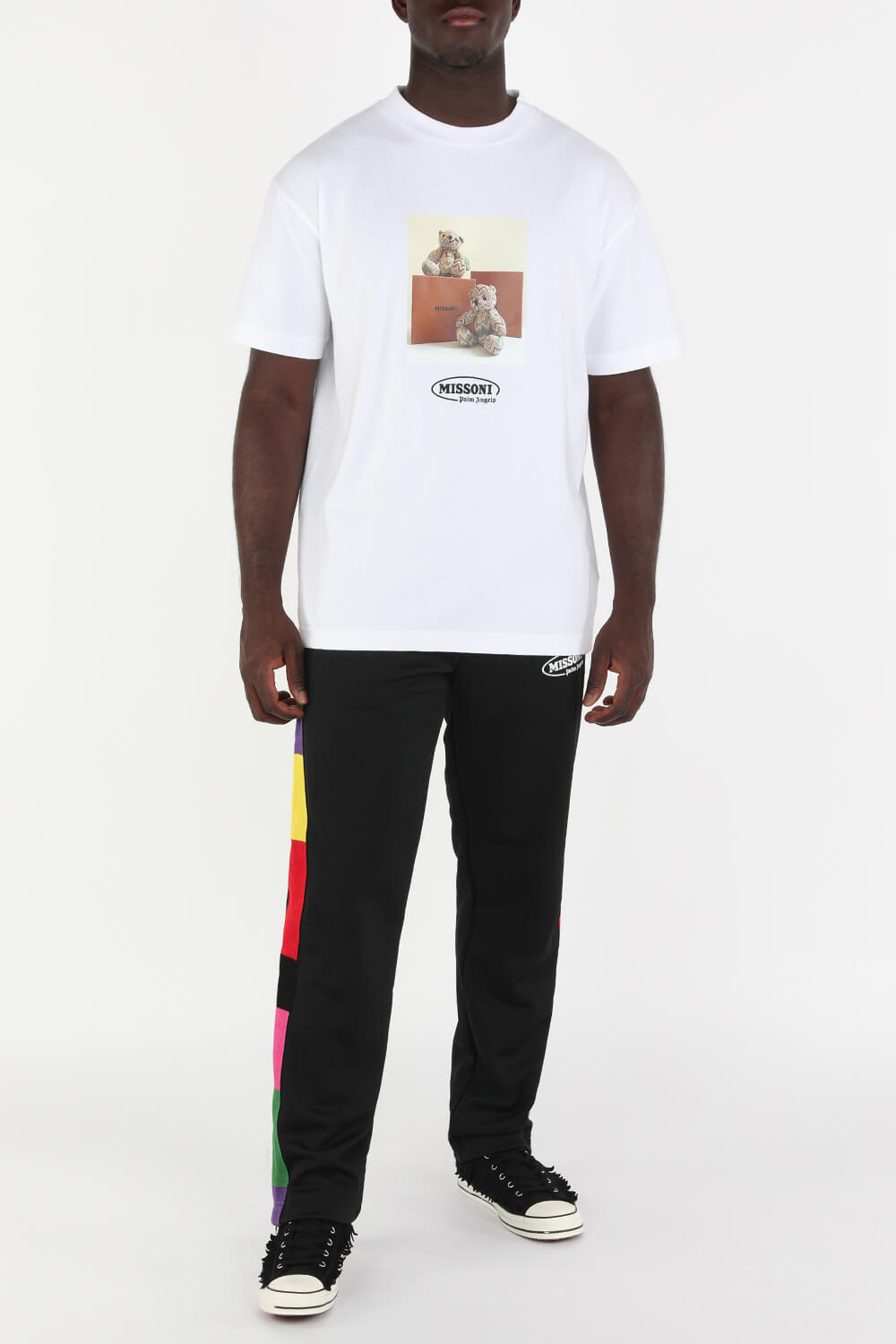 Palm Angels X Missoni Bear T-Shirt in White